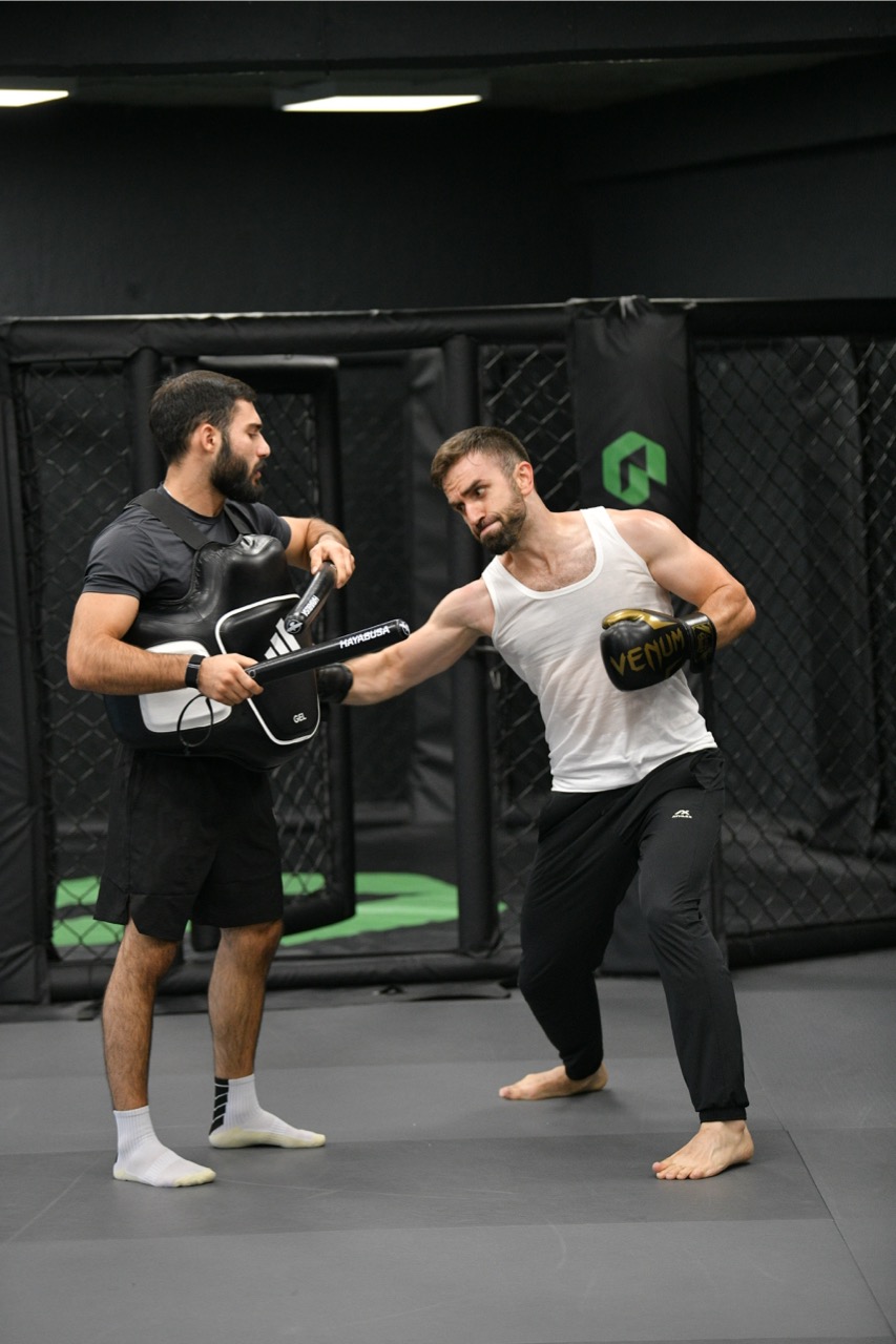 Kickboxing camp athletes training in Tbilisi, Georgia